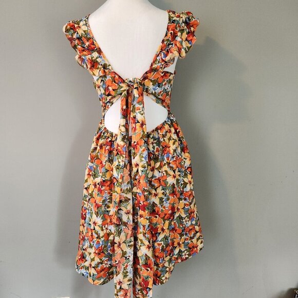 NWT CupShe Floral Mini Dress Size Medium - Picture 8 of 16